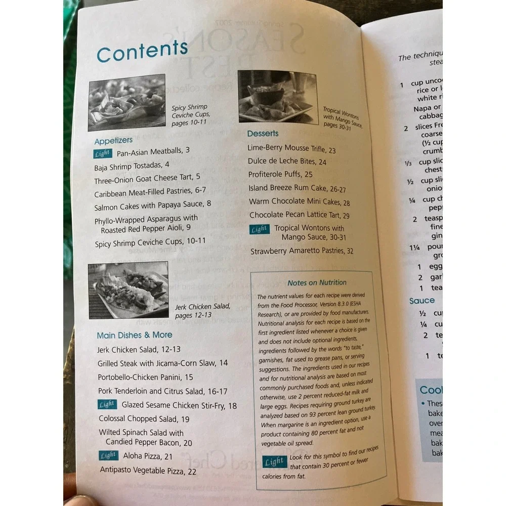Pampered Chef Seasons‎ Best Recipe Collection 3 Book Lot 2007 2008 Cookbooks